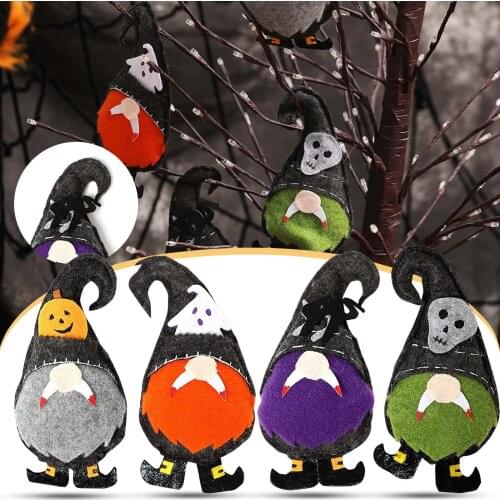 2021 New Halloween Decoration Hanging Ghost Faceless Old Man Pendant Dwarf Creative Horror House Decoration Holiday Gifts