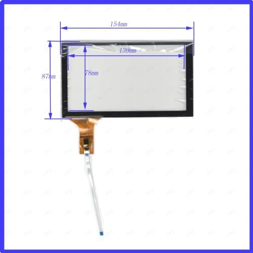 NEW 6.2 inch capacitive screen 154*87mm GT911 Universal LCD Touch Screen Panel Digitizer CAR GPS