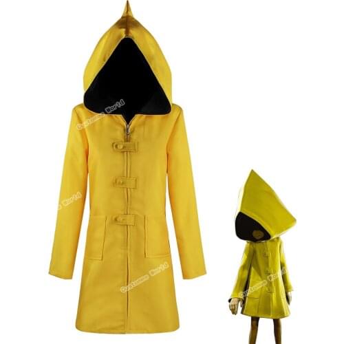 Little Nightmares six cosplay Little Nightmare Hungry Kids Little Six Cosplay Costume Party Halloween Party 2021 New Raincoat