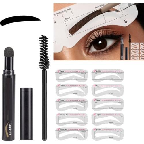 NEW Brow Stamp Shaping Kit Eyebrow Stamp Waterproof Stick Shape Stamp Brow Natural Contouring Lazy Easy Thrush Card TSLM1
