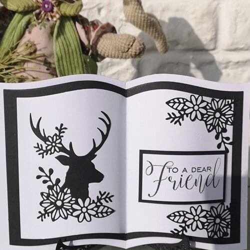 Deer Elk Sihouette Metal Cutting Dies Stencils for DIY Scrapbooking Photo Album Decorative Embossing Paper Card Crafts Die Cut