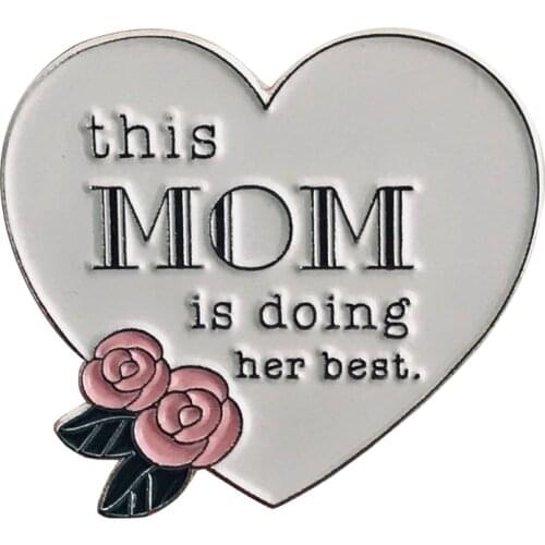 Mothers Day gift Mom Badge Enamel Pin
