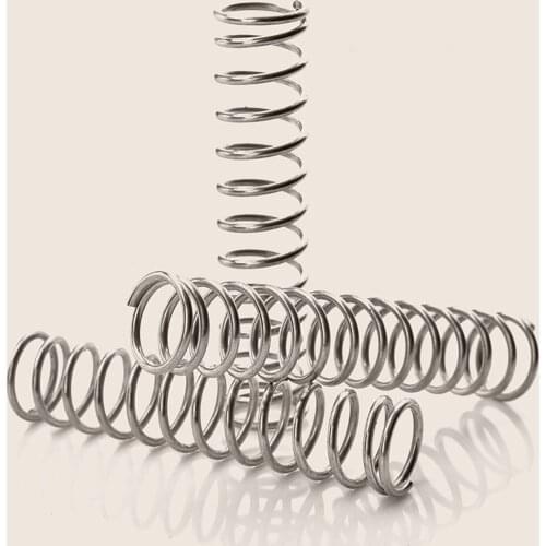 1pcs Wire Diameter 0.8mm Compression Springs 304 Stainless Steel Compressed Springs OD 6/8/10/12/mm Length 120/150/180/200mm