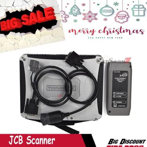 For JCB Excavator Construction diagnostic tool with CF19 laptop JCB Electronic Service Tool JCB Service Master Spare parts SP