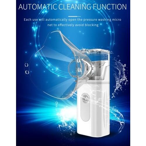Health Care Inhale Nebulizer Mini Portable Steaming Inhaler For Baby Adult Rechargeable Mesh Atomizer Cough Ultrasonic Nebulizer