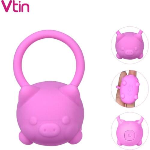 Finger Vibrator For Women G Spot Clitoris Stimulator Vaginal Massager Pig Shape Waterproof Adult Sex Toys for Women