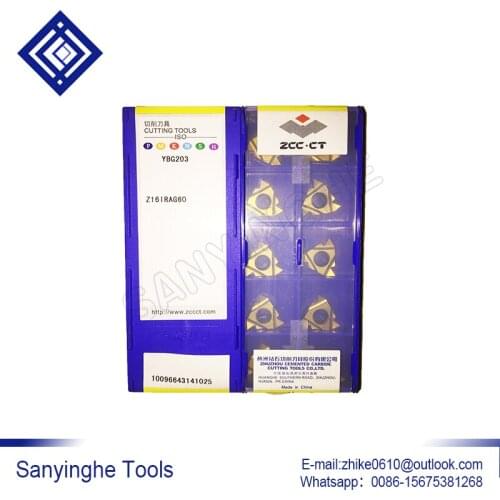 Free shipping high quality 10pcs/lots YBG203 Z16IRAG60 / YBG203 Z16IRAG55 cnc carbide threading inserts, turning inserts