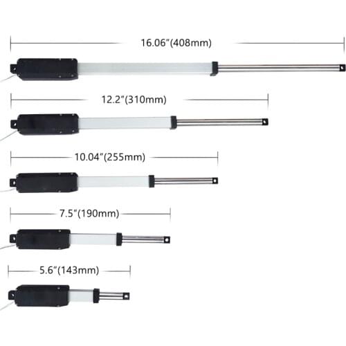 Mini Linear Actuator Electric DC 12V 15mm/s 20N Stroke 25/50/75/100/150mm Lineal Actuators Motor 12 Volt V Wireless Controller