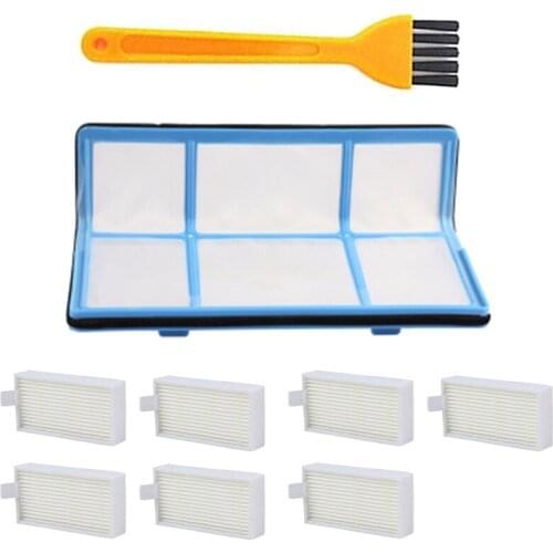1xPrimary Filter+7x Efficient Hepa Filter For Chuwi Ilife V5 V5S V3 V3S V5 Pro V50 V55 X5 Robot Vacuum Cleaner Parts