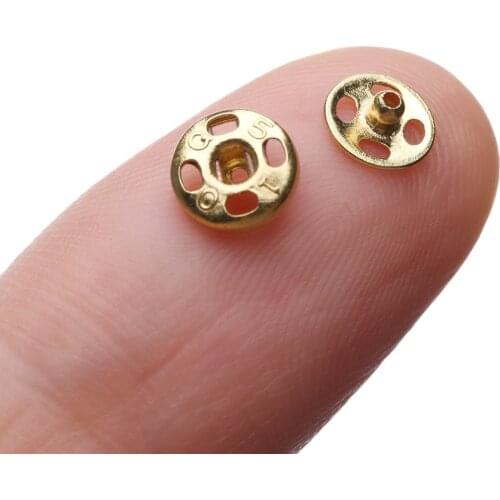 24 Pcs Mini Button Buckle for 1/6 Dolls DIY Doll Clothes Metal Buckle Invisible Snap Clothing Sewing Doll Clothing Accessories