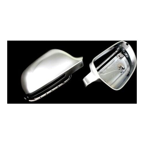 Car accessory Auto S Line Style Silver Matt Chrome Side Mirror Cap Replacement for Audi A5-Free Shipping