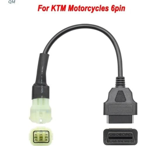 Car Diagnostic Tool Connector to 6 PIN Adapter Cable Programing OBD USB Interface Compatible with Delphl Motorcycle