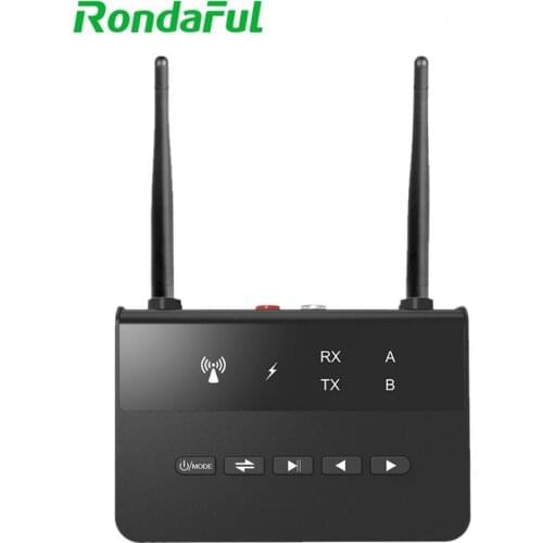 Long Range Bluetooth 5.0 Transmitter Receiver Wireless Audio Adapter for TV PC