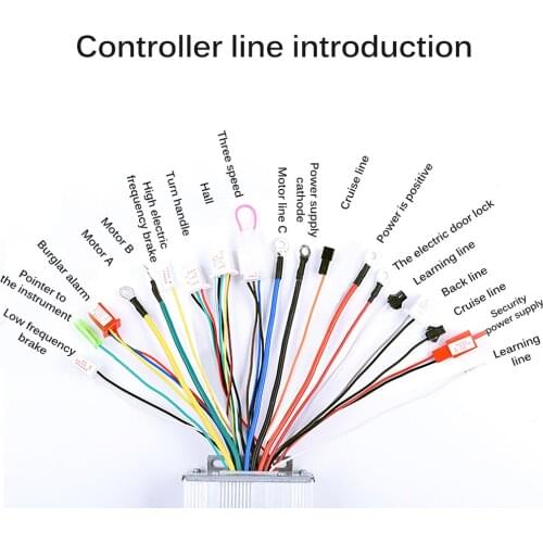Brushless Motor Controller Electric Vehicle Controller Motor Speed Controller 48V500W12 Brushless Dual Mode Controller