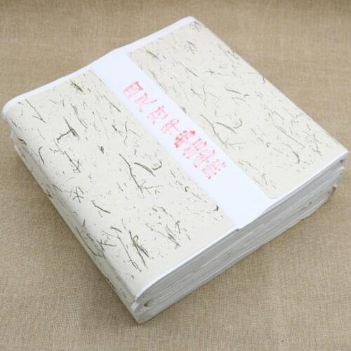 Four foot folio rice paper thick extra pure semi raw and semi cooked rice paper calligraphy painting Anhui antique rice paper