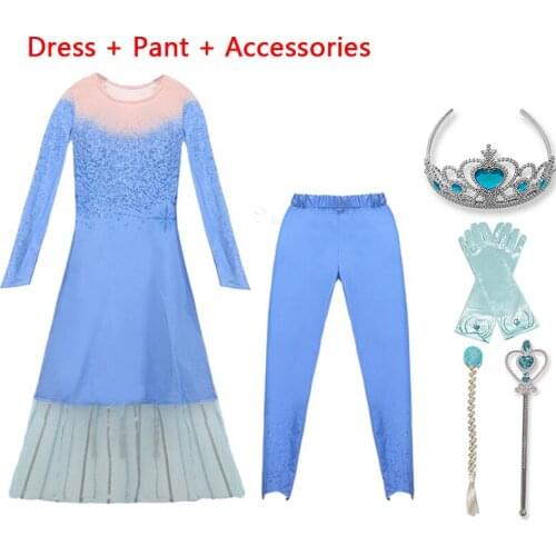 Sequined Carnival Long Gown Kids Dress for Girls Halloween Party Girls Dress up Kids Birthday Princess Costume Wear