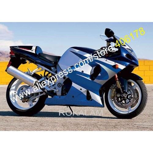 For Suzuki GSXR 1000 K2 2000-2002 GSXR1000 00-02 R1000 Blue White Custom Motorcycle Fairing Kit (Injection Molding)