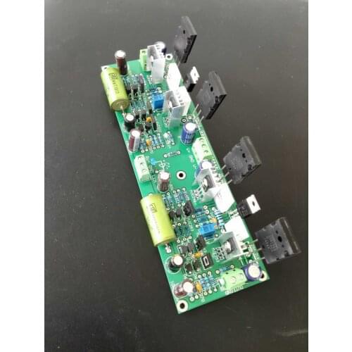 Dual DC 24V-55V 150W+150W 2.0 channel 2SA1943 2SC5200 HIFI Fever Discrete Power Amplifier Board