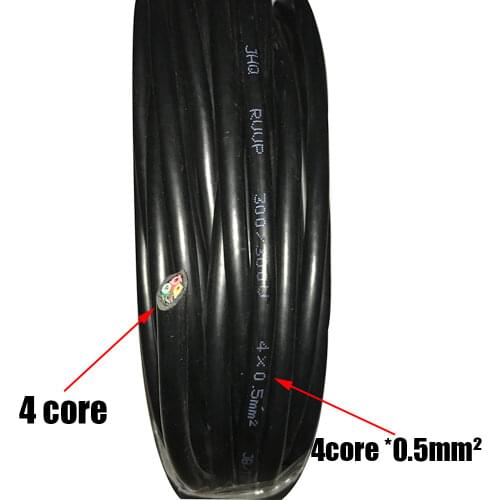 Shielded Wire RVVP 4 core 0.15 0.2 0.3 0.5 0.75 1.0 Square 5M/10M Shielded Cable Pure Copper Control Cable Signal Line
