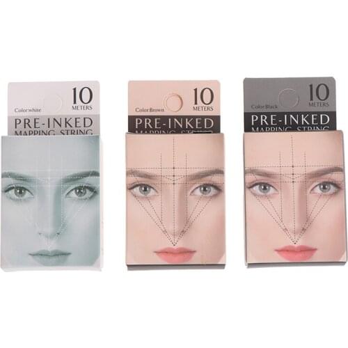 Mapping Pre-ink String For Microblading Eyebow Make Up Dyeing Liners Thread Semi Permanent Positioning Eyebrow Measuring Tool