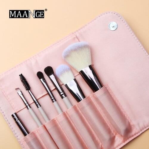 Hot Selling 7 Sets Makeup Brush to Send Makeup Brush Bag Basic Makeup Tool Beginner Portable Makeup Tolls Cosmetic Gift
