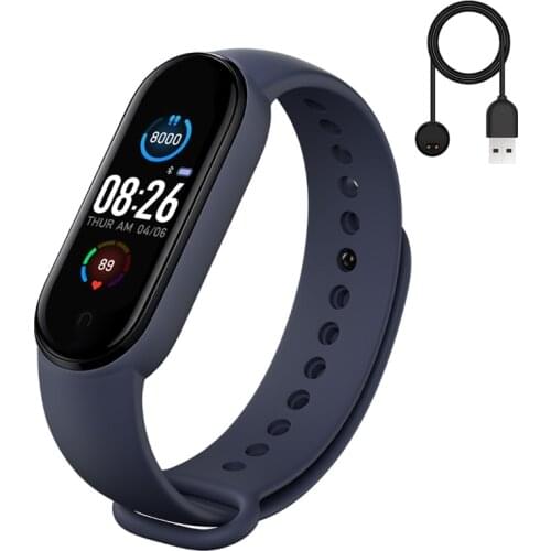 M5 Smart Watch Men Women Heart Rate Monitor Blood Pressure Fitness Tracker Smartwatch Band 5 Sport Watch for IOS Android