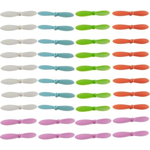 40pcs Propeller Set Airscrew Replacement for Cheerson CX 10 Drone Accessory Back-up Replace Part Multicolor