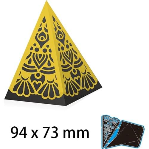 New Metal Cutting Dies Scrapbooking Lace Decorative Box DIY Album Paper Craft Embossing Stencil 94*73mm