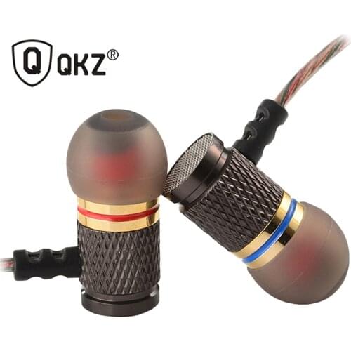 QKZ DM6 Professional Earphones in-ear Headset Metal Heavy Bass Sound Quality for Mobile Phone 3.5mm In-ear Earphones for Phone