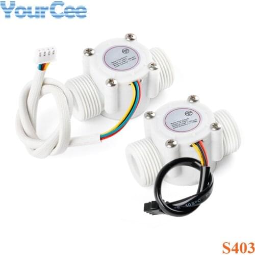 S403 Water Flow Switch Liquid Circulation Pump Automatic Water Flow Sensor Switch DC 5V-24V 3Wires 4Wires