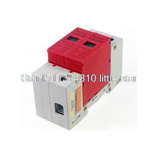 SPD Surge Thunder Lightning Protection Device Arrester 2P 40-80KA Din Rail Mount