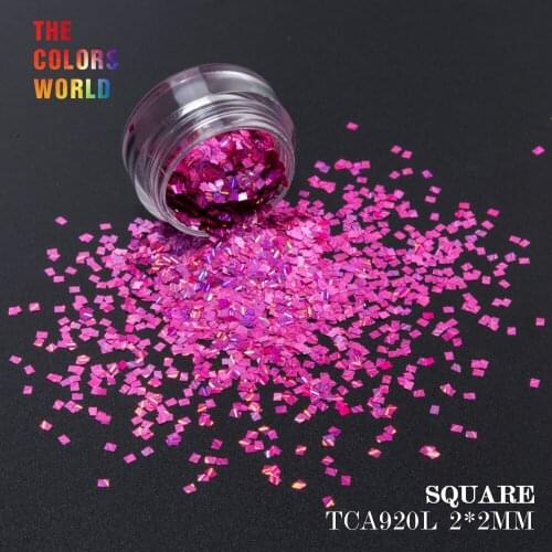 TCT-187 Holographic Stripe 2MM Square Shape Nail Glitter For Nail Art Decoration Makeup Nail Gel Handwork DIY Crafts Decoration