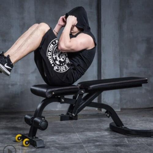 Gym Dumbbell Exercise Home High-Quality Large Backrest Thick Height Adjustable Mens Special Fitness Chair