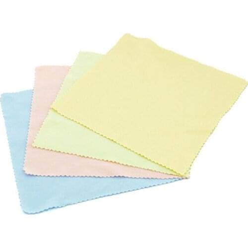 14*14 cm Microfiber Cleaning Cloths for Tablet Phones Laptop Cloth Lens Eyeglasses Wipes Dust Washing Cloth LX7942