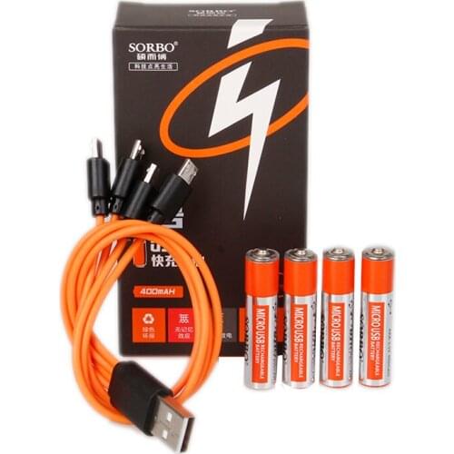 Usb No. 7 Rechargeable Battery Aaa Charger Set Smart 4 Universal 1.5v Rechargeable Lithium Battery 1 Hour Quick Charge Battery