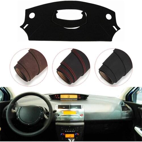 Console Dashboard Suede Mat Protector Sunshield Cover Fit For Citroen C4 C-Quatre 2004-2010