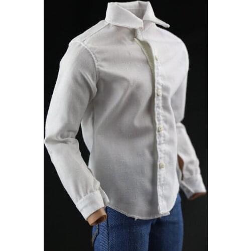 1/6 Scale Men Fashion Solid Color Shirt Clothes Male Fashion Shirt Clothing For 12" Action Figure Body Doll Toys