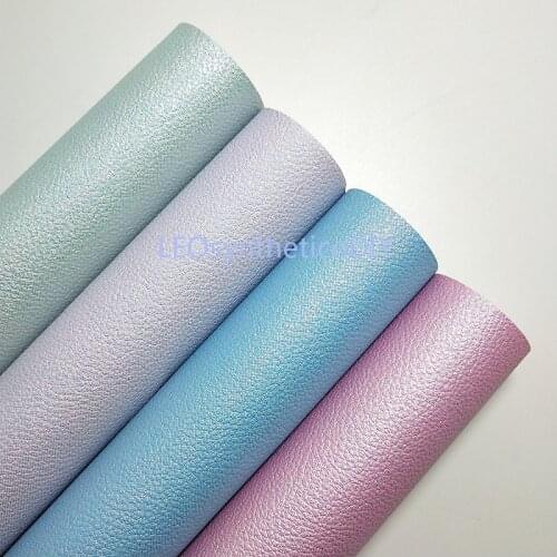 1PC 21X29CM Pastel Colors Faux Leather Fabric, Synthetic Leather Fabric Sheets, PU Leather For Making Bows LEOsyntheticoDIY T329