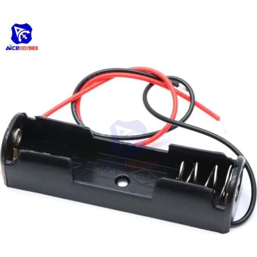 Diymore 1 Piece Plastic Battery Holder with Wire Lead 1*AA Cell Pack