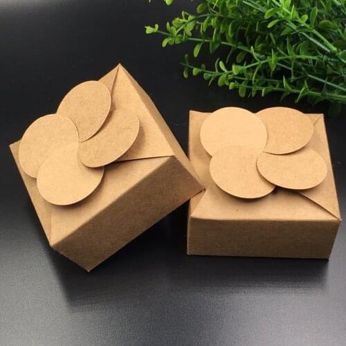 20pcs/lot Kraft Paper Wedding Kraft Love Gift Box ,Party Candy/Jewelry Packing Paper Box Valentines Day Chocolate box