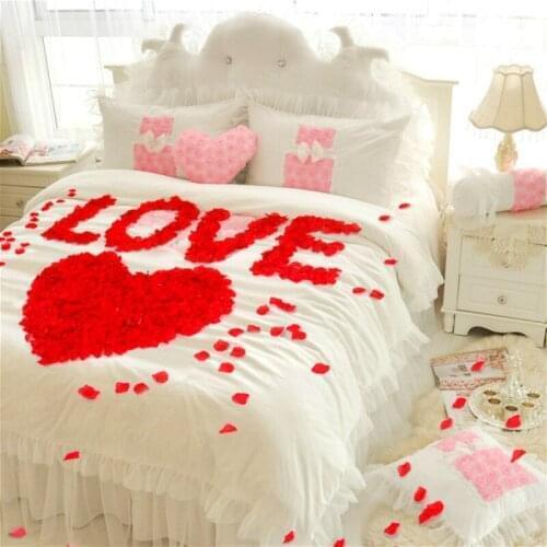 5*5cm Marry Party Favors Artificial Flowers Simulation Rose Petals Decorations Wedding Marriage Room Rose Flower