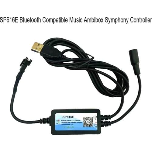 SP616E Bluetooth-Compatible Music AmbiBox Symphony Monitor USB Computer Backlight PC Screen Box For DC5V WS2812B Pixel Light