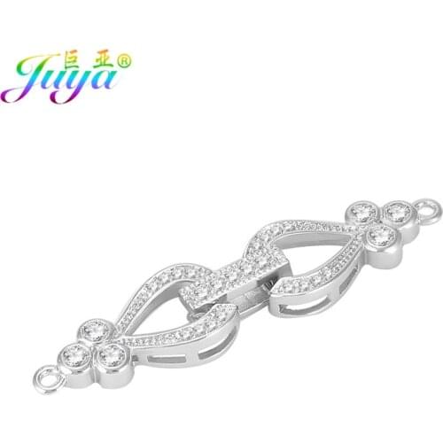 Juya DIY Beads Pearls Jewelry Making Accessories Decorative Flower Heart Charm Closure Connector Fastener Clasps Supplies