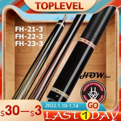 HOW FH 21/22/23-3 Billiard Pool Cue 13.1mm M Tip AP Shaft Radial Joint Handmade Irish Linen High-end Series Stick Kit