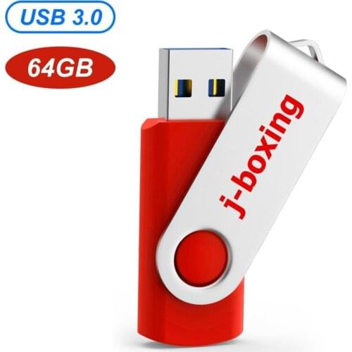 J-boxing 64GB usb 3.0 flash drive High Speed usb флэш-накопители Memory Drive Storage Metal Folding Jump Drive for PC Mac Tablet