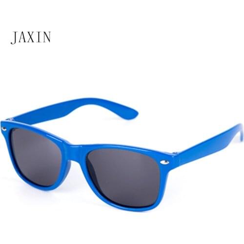 JAXIN Fashion square Kids Sunglasses boy child color border baby Sun Glasses girl sunscreen eye protection coated glasses UV400