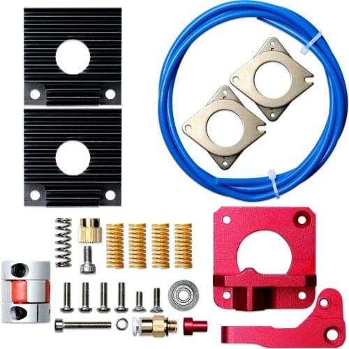 For Creality Ender 3 Printer Upgrade Kit Springs Extruder Sock Tube Stepper Dampers Heatsinks Coupler 3D Printer Part