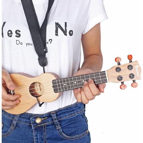 17 Inch Redwood Mini Pocket Guitar Ukulele Music Instrument Toy with Pouch