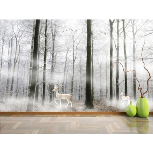 Modern cloud wallpapers forest wallpapers background wall painting decorative painting