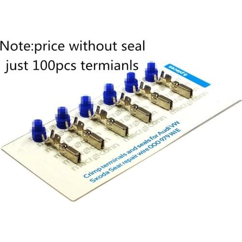 100pcs/lot Crimp Terminals (pins) For Repair Wire For Audi Volkswagen Skoda Seat 000979141E